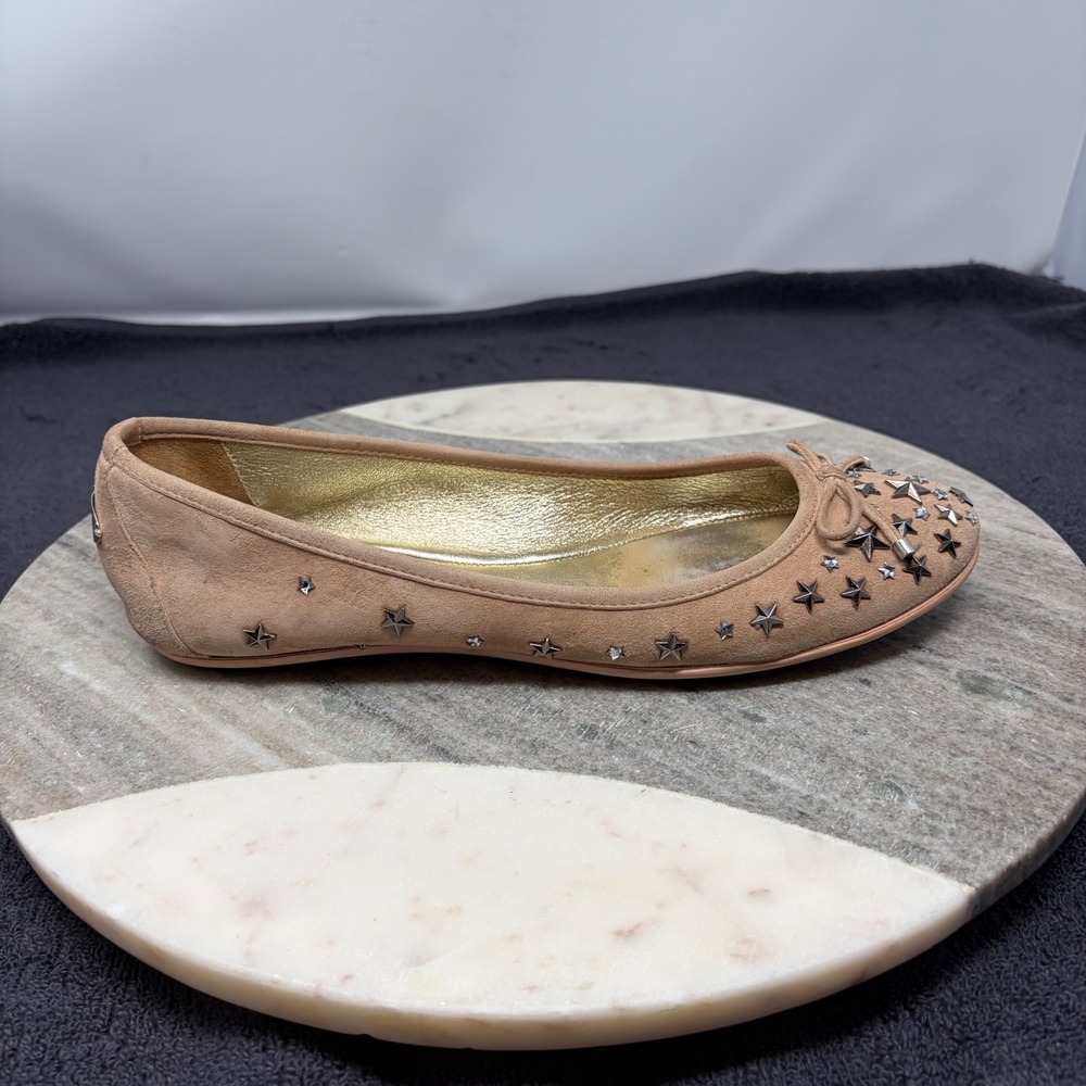 Jimmy Choo Star Studded Flat RIGHT SHOE ONLY Replacement Suede 38.5 Celestial
